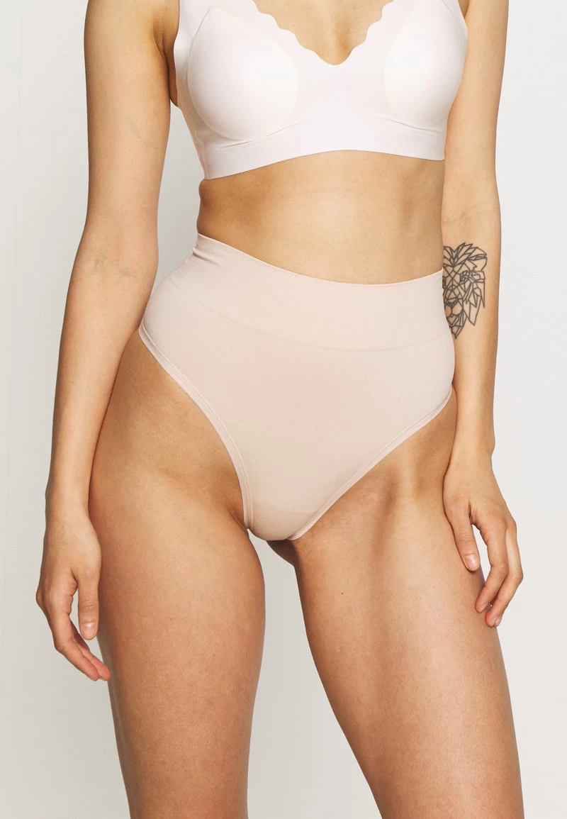 Anna Field 2PP HIGH WAIST THONG - String - Beige – Bild 2