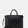 Anna Field LEATHER - Aktentasche - Black