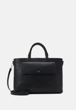 Anna Field LEATHER - Aktentasche - Black