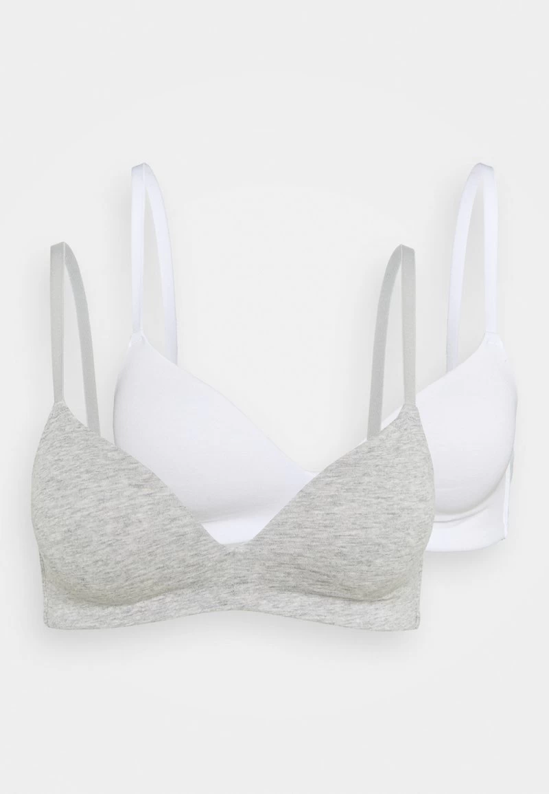 Anna Field 2PP GEORGIA BRA - T-Shirt BH - Grey/white – Bild 5