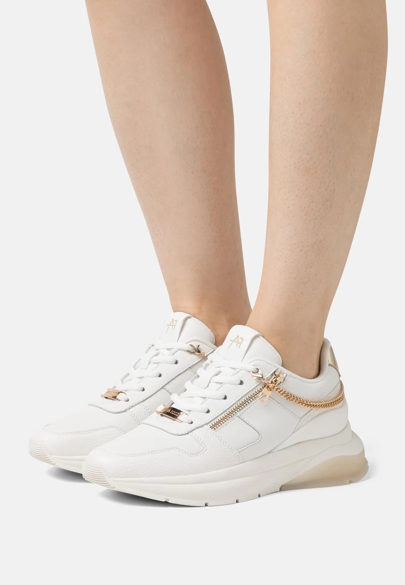 Anna Field LEATHER - Sneaker Low - White/gold
