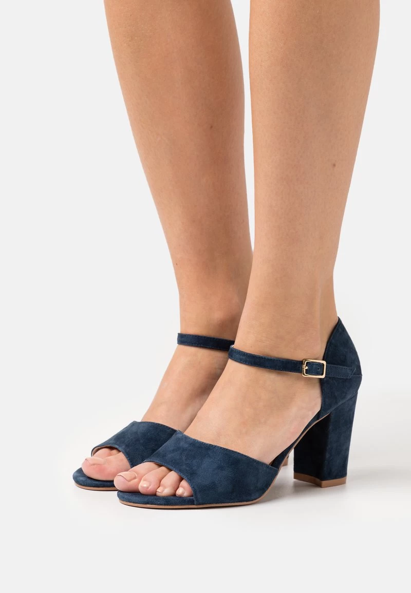 LEATHER - Riemensandalette - Dark Blue